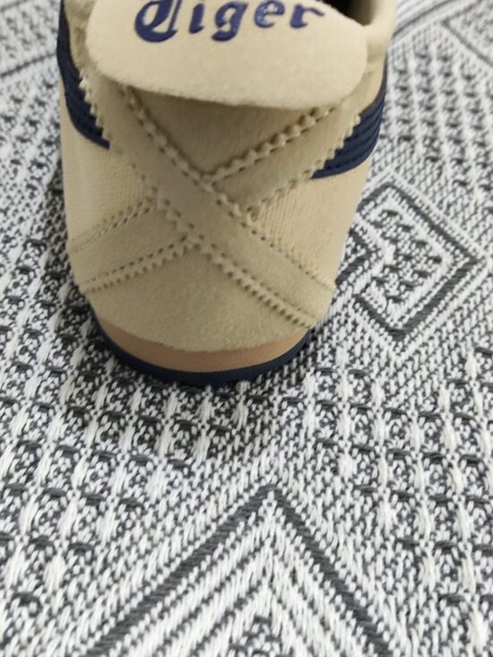Onitsuka Tiger Mexico 66 Series Off-White and Navy Blue Canvas Slip-On Casual Sh main image 6